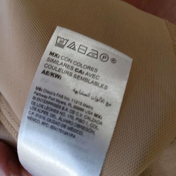 chicos pants Women's Size 00 XS/2 Tan - Picture 10 of 16